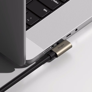 Ringke 3.2 gen. 2x2 USB-C, PD 3.1 240W 2m angled kaabel - must