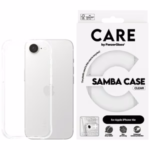CARE by PanzerGlass Fashion iPhone 16e Ümbris - Läbipaistev