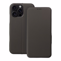 FOLIO Side Magnet Kaaned jaoks IPHONE 16 PRO MAX brown