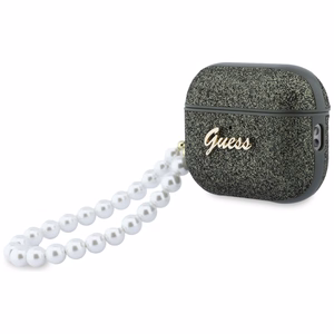 Guess Glitter Pearl Rihm Ümbris for AirPods Pro 3 - must and Glitter