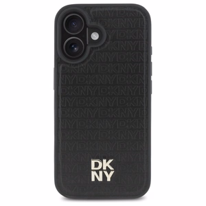 DKNY Repeat Pattern Stack Logo MagSafe iPhone 16 Ümbris - Must