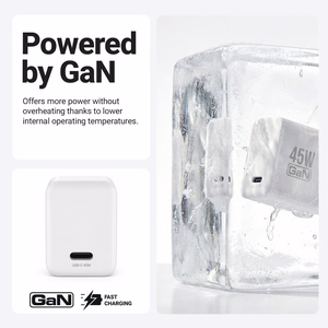 Crong Ultra Compact GaN USB-C seinalaadija, 45 W PD 3.0, PPS, valge