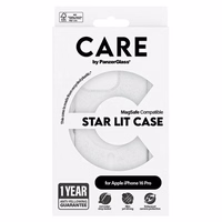 CARE by PanzerGlass Flagship Star Lit Ümbris iPhone 16 Pro 6.3" valge/valge MagSafe 1342