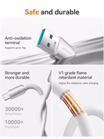 Joyroom S-A51 Cutting-Edge Series 3A USB-A - USB-C kaabel 1.2m - light hall