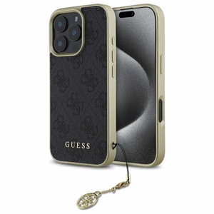 Guess 4G Charms Collection ümbris jaoks iPhone 16 Pro Max - must