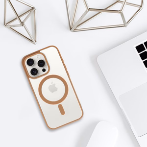 Acrylic Color Magsafe Ümbris jaoks Iphone 13 Pro desert titanium