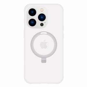 Чехол-подставка Tel Protect Magical Magsafe для iPhone 15 Pro Max серебряный