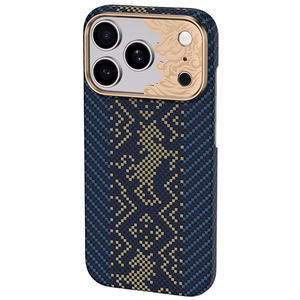 Sinine Benks Magnetic Armor Air Knight kevlari ja metallraamiga ümbris (C.K.FL.AP.GD.C072) mudelitele iPhone 18 Pro / iPhone 17 Pro
