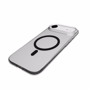 Puro Lite Mag TPU+PC Ümbris Compatible with MagSafe jaoks iPhone 17 Air - Läbipaistev with Must Ring