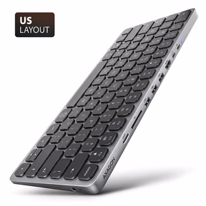 Klaviatuur + jaotur 9in1 0.6m HMC-KB-US Axagon