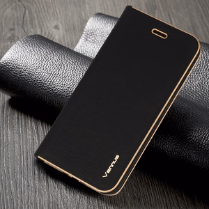 Чехол-книжка Vennus с рамкой для Samsung Galaxy S24 Plus чёрный