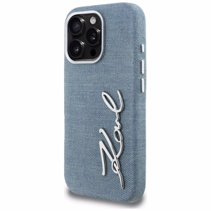 Karl Lagerfeld FW Jeans Signature Logo чехол iPhone 16 Pro - синий