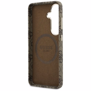 Guess ümbris 4G Script MagSafe Samsung Galaxy S26 jaoks pruun