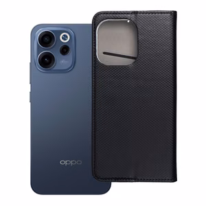 Klappkaanega Smart Case Book ümbris Oppo Reno 15 jaoks, must
