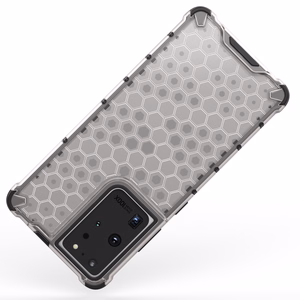 Honeycomb case бронированный чехол с гелевой рамкой для Samsung Galaxy S22 Ultra синий