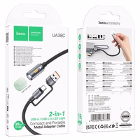 Kaabel USB A / USB C to LED light Hoco 0,3 m UA38C must