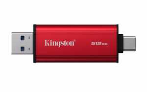 Kingston Technology 512GB kahekordne USB-A/C kaasaskantav SSD, kuni 1050MB/s USB 3.2 Gen 2
