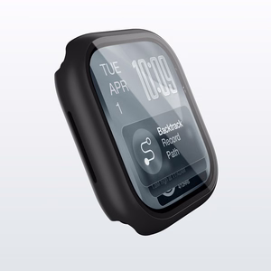 AmazingThing Radix Klaas Ekraanikaitse koos Ümbris jaoks Apple Kell Seeria 11 42mm - must