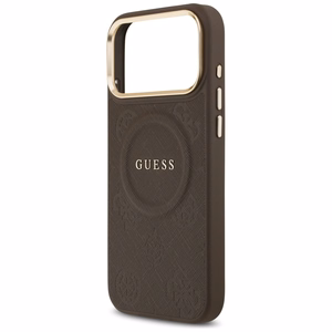 GUESS ümbris jaoks IPHONE 17 Pro Max compatible with MagSafe GUHMP17XPSAMSECW (PU W/ Peony Hot Stamp) brown