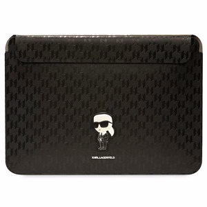 Karl Lagerfeld Saffiano Monogram Ikonik ümbris jaoks a 14" laptop - must