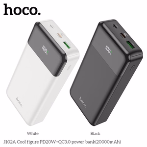 Powerbank Hoco 20000 mAh QC3.0 PD 3A 20W J102A valge