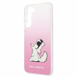 Karl Lagerfeld Choupette Eat чехол для Samsung Galaxy S22+ - розовый