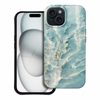 Ümbris jaoks iPhone 15 Forcell F-Protect Mirage compatible with Magsafe Military Drop-Test roheline marble