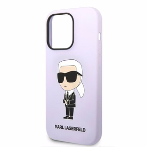 Karl Lagerfeld KLHCP14LSNIKBCU iPhone 14 Pro Ümbris - lilla