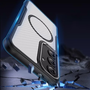 Defender Carbon Mag ümbris for Samsung Galaxy S24 FE must