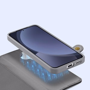 Dux Ducis Lawa Leather Ümbris jaoks Samsung Galaxy S25+ with Detachable Magnetic Wallet - hall