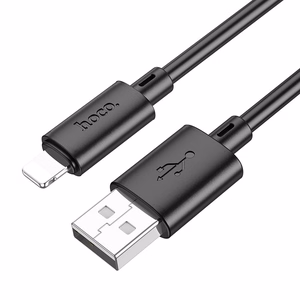 Кабель USB A to Lightning Hoco 2,4A 1 м X88 чёрный