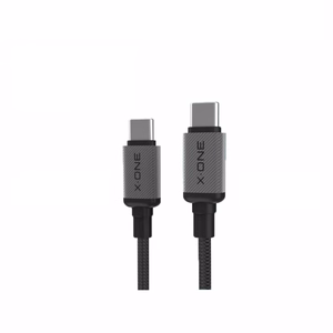 X-ONE TitanFlex andmekaabel – C–C tüüpi – 5A, kuni 240W, 1,2 m, must