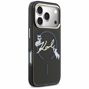 Karl Lagerfeld IML Choupettes Karl Script Logo MagSafe Ümbris for iPhone 17 Pro - must