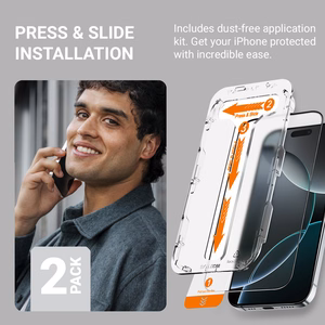 Crong EasyShield 2-Pack karastatud ekraanikaitseklaasid seadmele iPhone 15 Pro Max, 2 tk