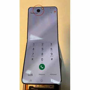 LCD ekraan, ühilduv Samsung F711 Z Flip3 must (defektidega 1) (NF versioon)