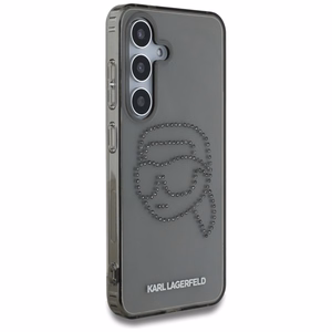 Ümbris Karl Lagerfeld Rhinestones Karl Head Logo Samsung Galaxy S25 must