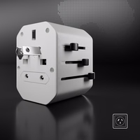 SBS TEADAPTUSBTCUNI USB-C USB-A Universal Travel Adapter - Valge