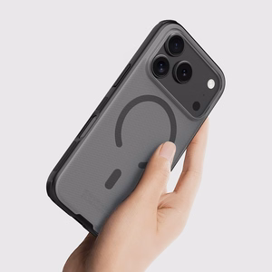 Nillkin Super Frosted Shield Pro MagSafe Compatible Ümbris jaoks iPhone 17 Pro - Läbipaistev Must