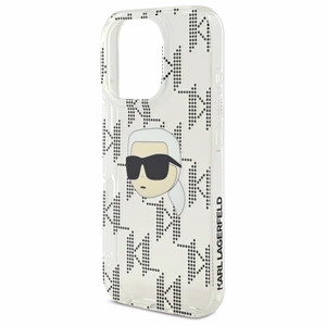 Karl Lagerfeld IML Karl Head Electroplated iPhone 16 Pro Ümbris - Clear