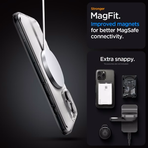 Spigen Ultra Hybrid Mag ümbris seadmele iPhone 16 Pro Max 6.9", MagSafe'iga, härmatis läbipaistev