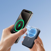 Joyroom JR-W020 20W 10000mAh MagSafe Power Bank + USB-C - USB-C 0.25m kaabel - must