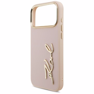 Karl Lagerfeld Karl Script Logo Ümbris jaoks iPhone 17 Pro Max - Roosa