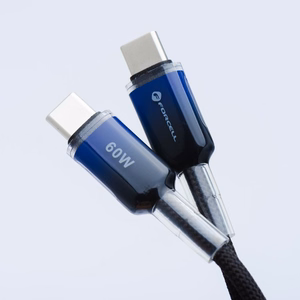 Кабель USB C to USB C Forcell F-Energy QC4.0 PD 3A 60W Gradient 1 m C354 чёрный