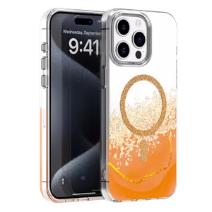 Epoxy Mag ümbris iPhone 14 Pro 6,1" oranž