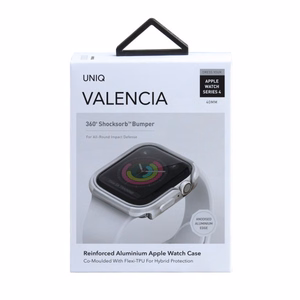 Чехол Uniq Valencia для Apple Watch 4 / 5 / 6 / SE 40 мм - серебристый