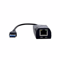Akyga adapter with cable AK-AD-31 network card USB A (m) / RJ45 (f) 10/100/1000 ver. 3.0 15cm