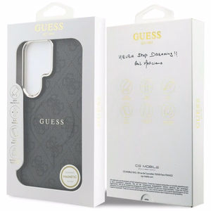 GUESS ümbris for SAMSUNG S26 Ultra GUHMS26LP4MSEGCK (4G Embossed Ring MagSafe) must