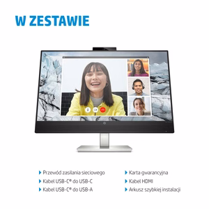 HP E-Series E27m G4 QHD USB-C konverentsmonitor