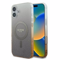 Guess IML Glitter Gradient MagSafe Ümbris jaoks iPhone 16 Plus - Brown