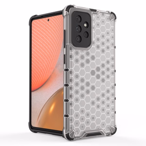 Honeycomb Case soomuskaitse TPU kaitsekattega Samsung Galaxy A72 4G mustale Samsung Galaxy A72 4G-le